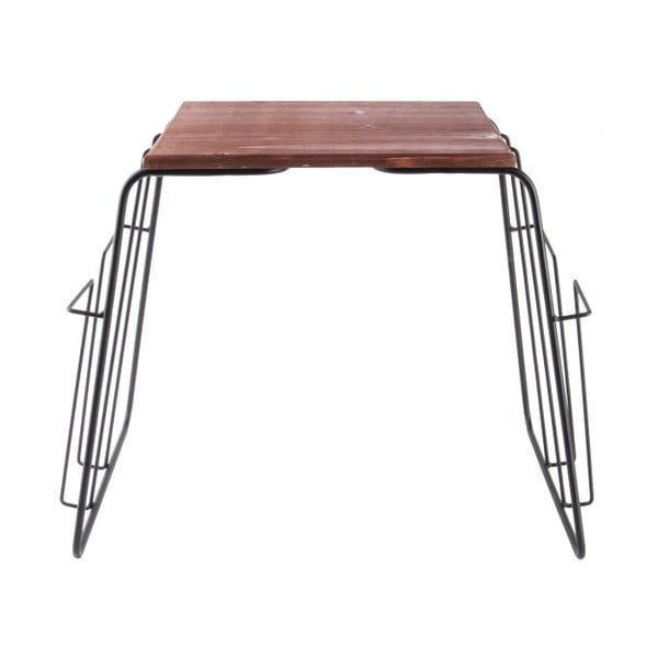 Odkládací stolek s možností uložení časopisů Leitmotiv Wired-image-2