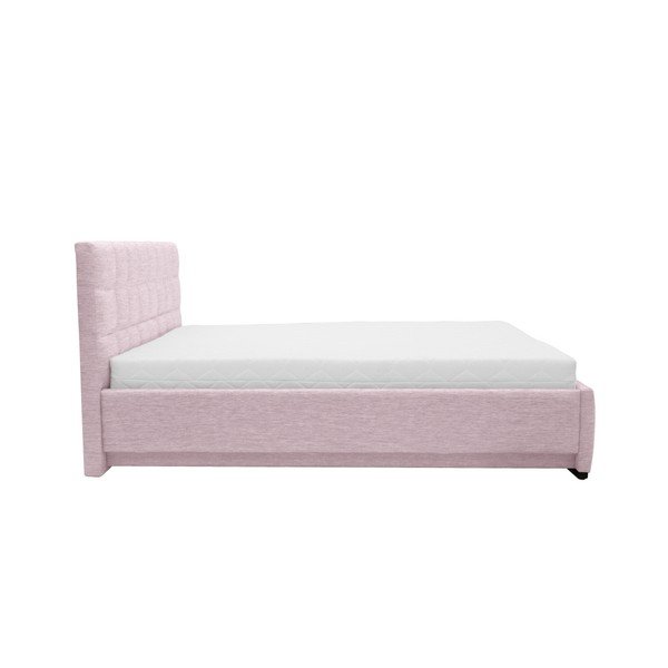 Světle růžová dvoulůžková postel Mazzini Beds Dream, 140 x 200 cm-image-2