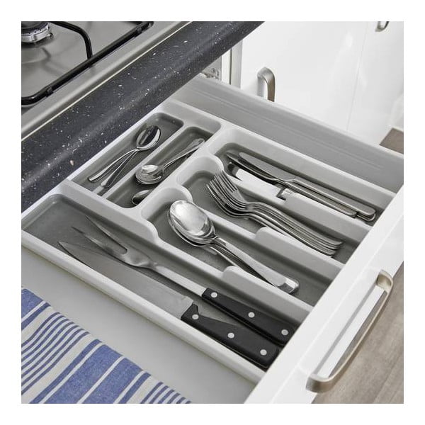 Зелен и бял неплъзгащ се органайзер за прибори за хранене - Addis-image-2