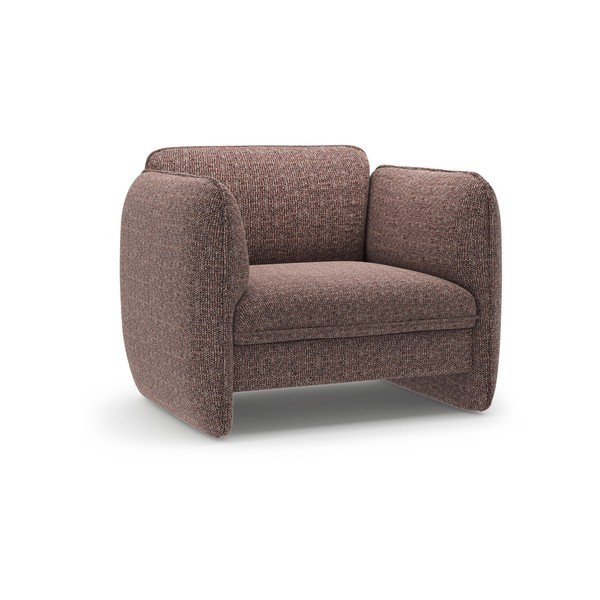 Кафяво шенилово кресло Georgia – Micadoni 