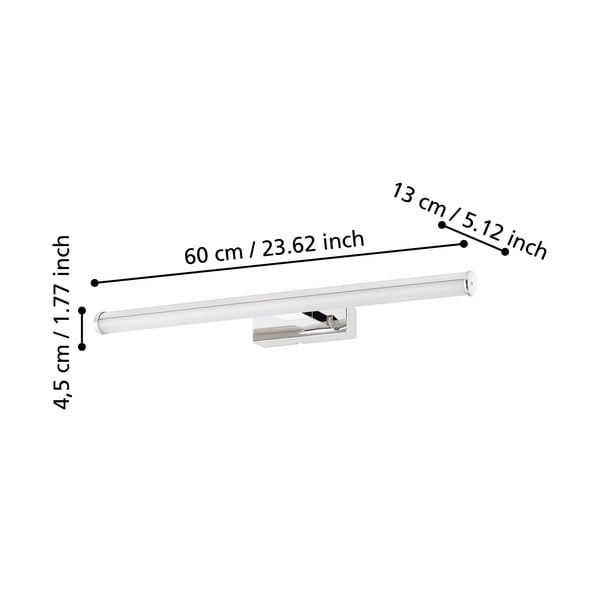 LED стенна лампа в сребрист цвят VADUMI – EGLO-image-2