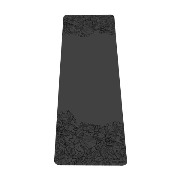 Черна постелка за йога Aadrika Charcoal, 5 мм - Yoga Design Lab