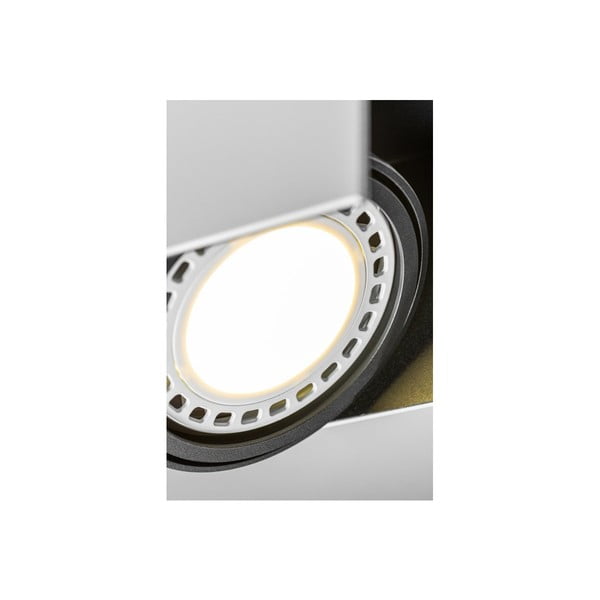 Лампа за таван в бяло и черно с метален абажур 14x15,5 cm Verso - GTV-image-1