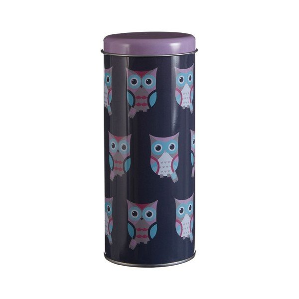Кръгла кутия от калай , Ø 8 x 18 cm Happy Owls - Premier Housewares-image-2