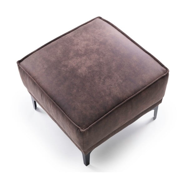 Кафява табуретка от изкуствена кожа Copenhagen - Scandic-image-3