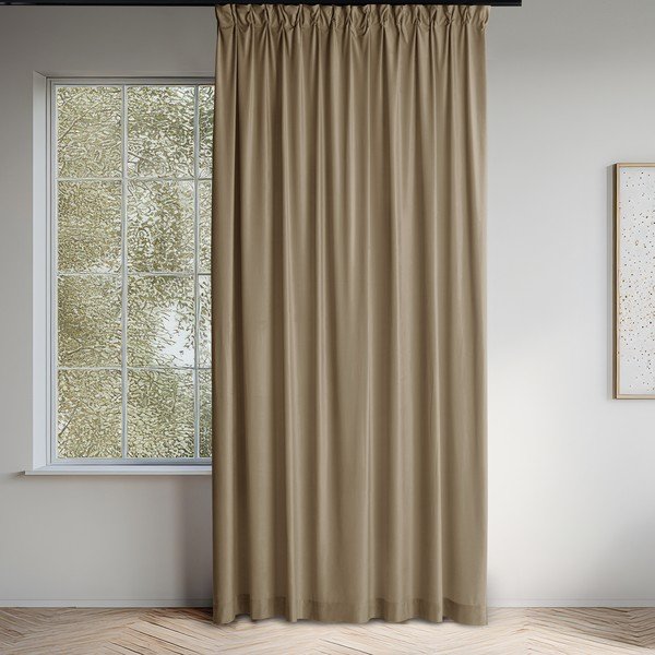 Бежова затъмняваща завеса 265x175 cm Velto – Filumi-image-1