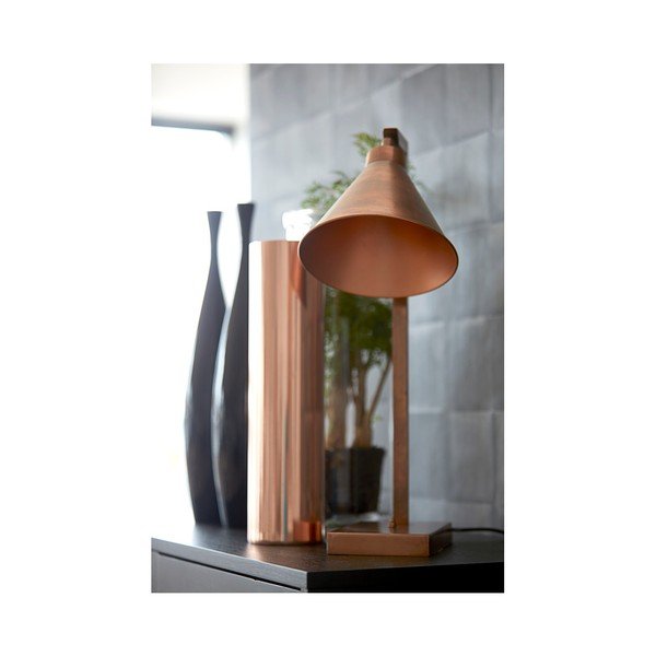 Stolní lampa v měděné barvě Canett Solrød-image-3