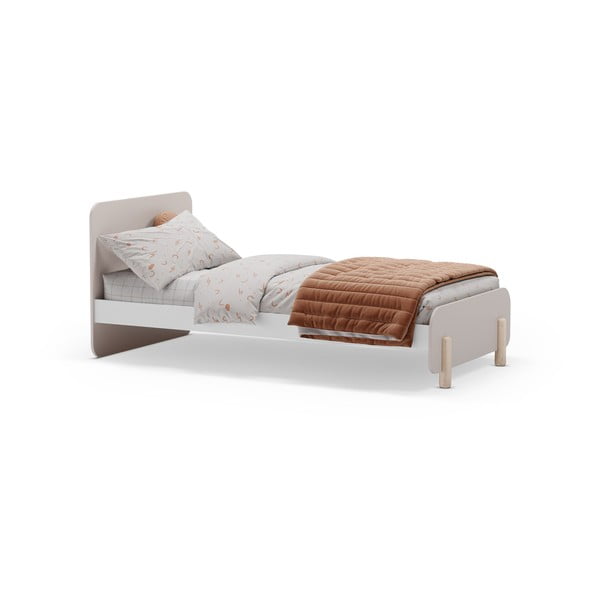 Кремаво детско легло от масивен бор 90x190 cm Nora – Marckeric-image-3