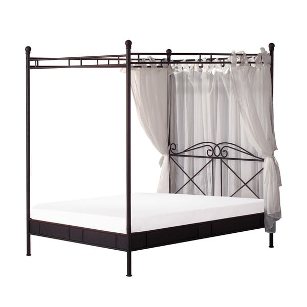 Kovová postel Venedig 180x200 cm, černá