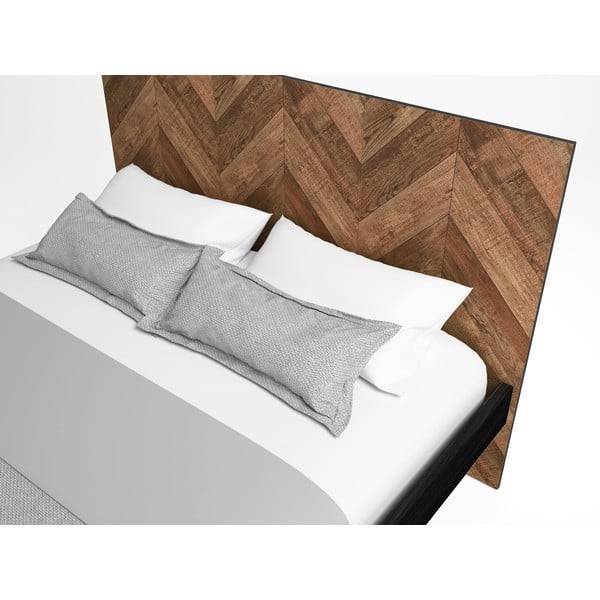 Двойно легло в черен/естествен цвят 160x200 cm Gio - Marckeric-image-1