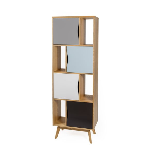 Етажерка за книги в дъб 65x191 cm Avon - Woodman-image-2
