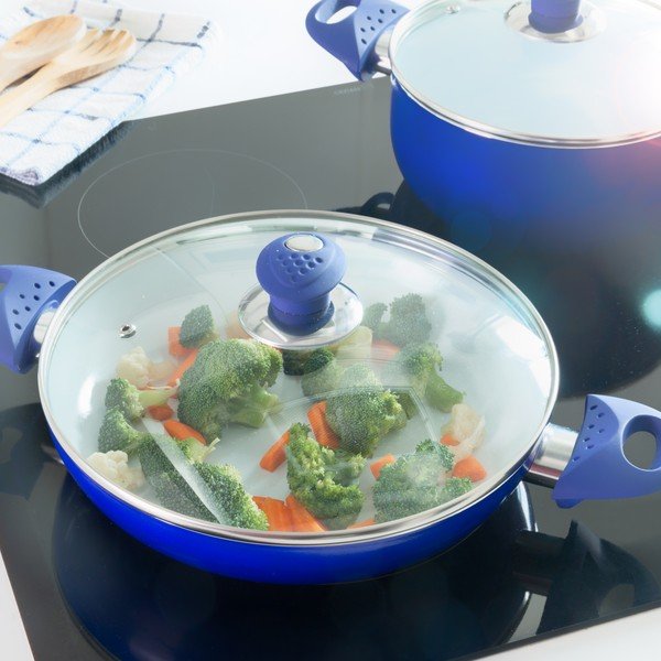 Син комплект готварски съдове от 5 части - InnovaGoods-image-1