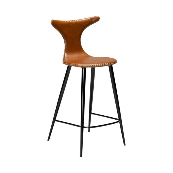 Коняк кафяв бар стол от изкуствена кожа DAN-FORM Дания , височина 97 cm Dolphin - DAN-FORM Denmark