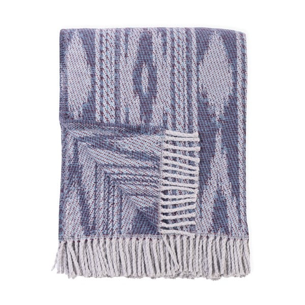 Синьо одеяло със съдържание на памук , 140 x 180 cm Zanzibar - Euromant