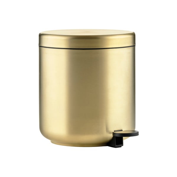 Кошче за боклук с педал от неръждаема стомана в месингов цвят 4 l Ume Brass – Zone