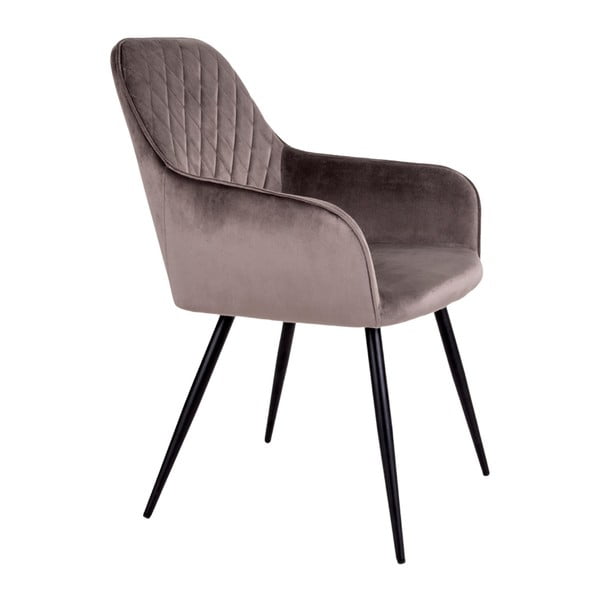 Светлокафяви тапицирани трапезни столове в комплект с подлакътници 2 бр. Harbo – House Nordic-image-3