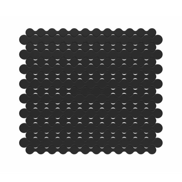 Черна подложка за мивка Rincer, 28 x 25 cm - Kela