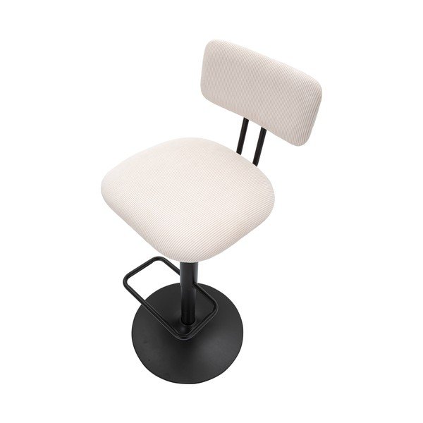 Бяло-черен бар стол с регулируема височина (височина на седалката 61 cm) Tina – Mauro Ferretti-image-4