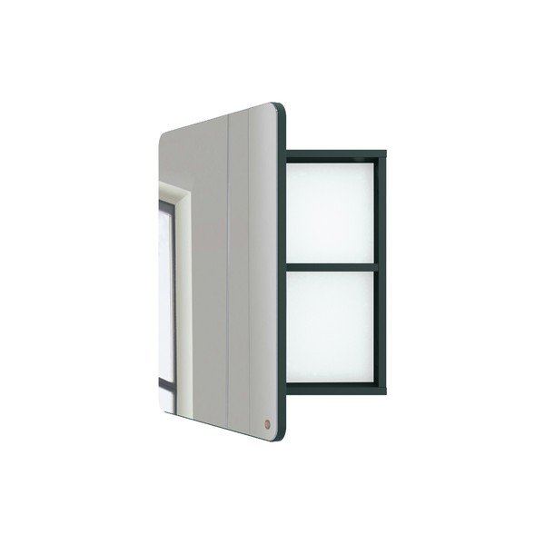 Тъмнозелен стенен шкаф за баня с огледало, дълбочина 14 см Color Bath - Tom Tailor-image-2