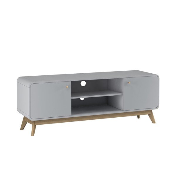 Сива маса за телевизор 140x53 cm Caitlin – Støraa-image-2