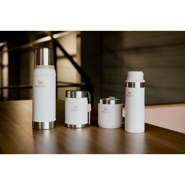 Светлорозова термочаша от неръждаема стомана 350 ml Stay-Hot Camp Mug Rose Quartz – Stanley-image-1