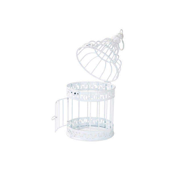 Kovová lucerna White Birdcage-image-2