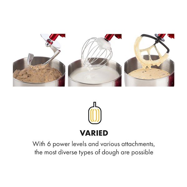 Червен многофункционален кухненски робот Lucia Elegance - Klarstein-image-4