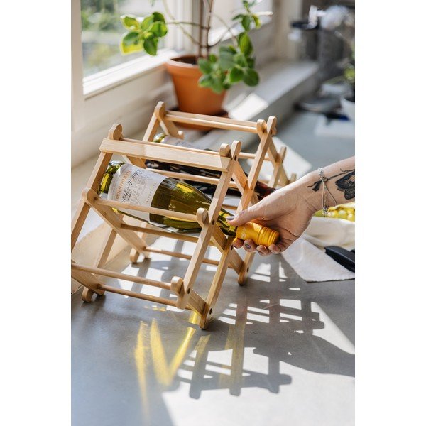 Бамбукова стойка за вино - Bonami Essentials-image-2