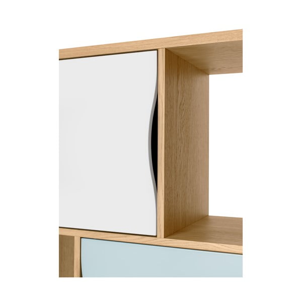 Тюркоазен шкаф за книги 65x191 cm Avon - Woodman-image-1