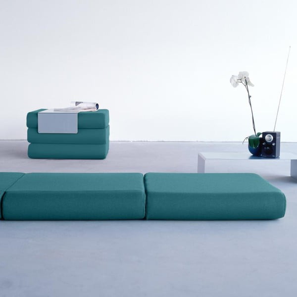 Тюркоазен сгъваем пуф Bingo - Softline-image-1