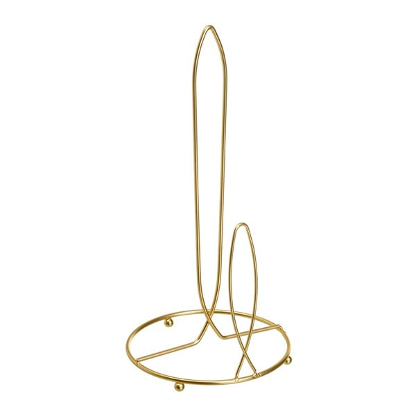 Метална стойка за кухненска хартия  в златист цвят ø 16 cm – Casa Selección
