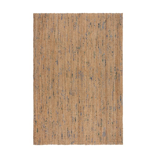 Синьо-естествен ръчно изработен ютен килим 160x230 cm Jute Boucle Blue – Flair Rugs