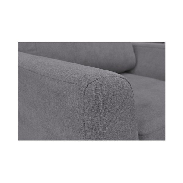 Šedé křeslo se světlými nohami Mazzini Sofas Flower-image-3