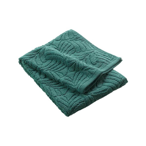 Зелена памучна кърпа от тери 50x90 cm Madeira – douceur d'intérieur