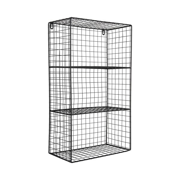 Черен стоманен стенен рафт на няколко нива 60 cm Reja – PT LIVING-image-2