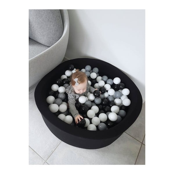 Modrý kulatý dětský bazének s 200 balónky Misioo, 90 x 40 cm-image-3