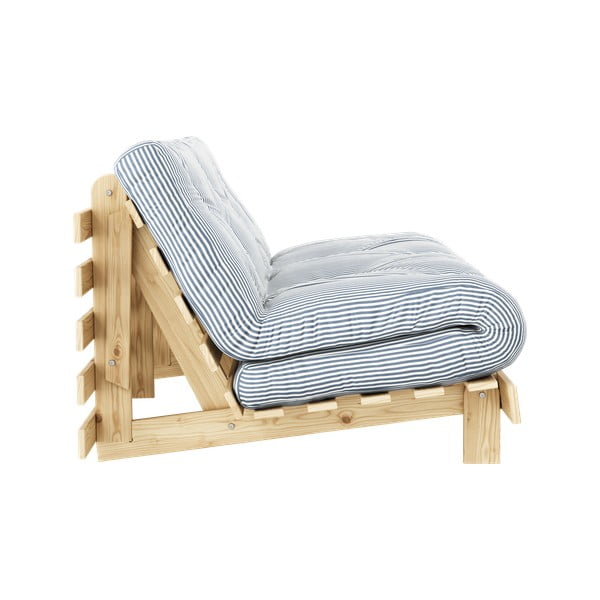 Бял/светлосин разтегателен диван 160 cm Roots - Karup Design-image-3