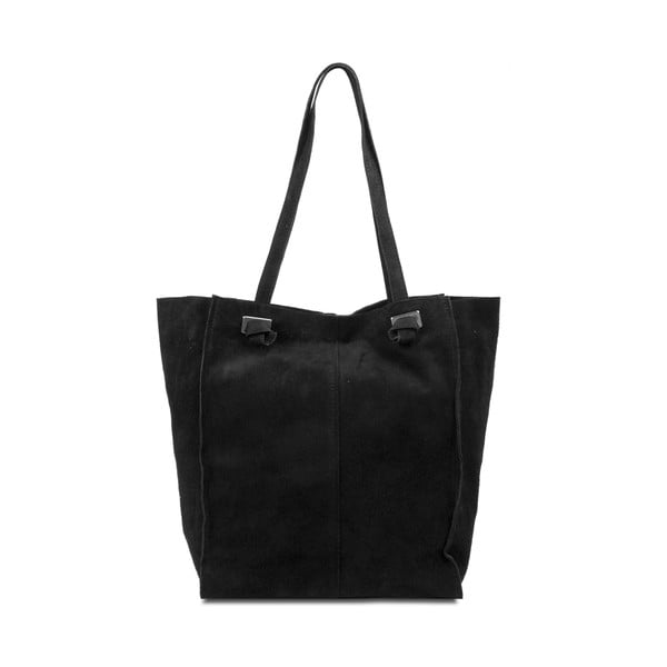 Черна кожена чанта Tia - Infinitif