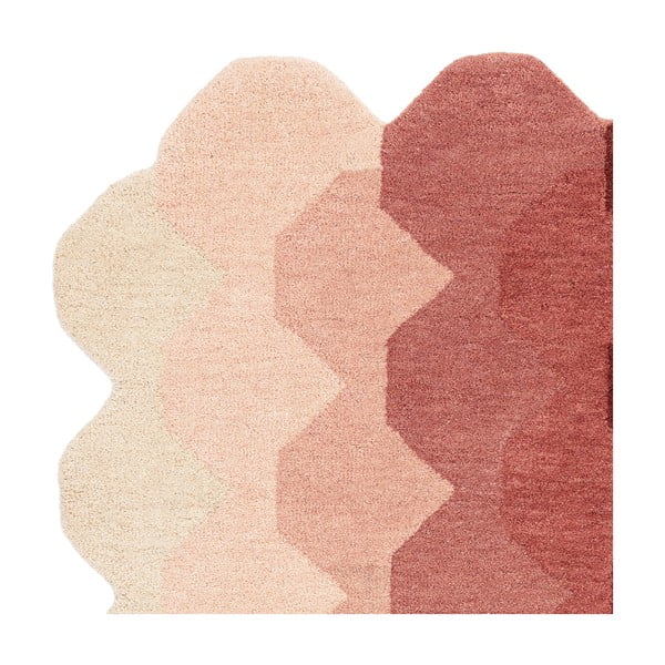 Розов вълнен килим 120x170 cm Hive - Asiatic Carpets-image-3