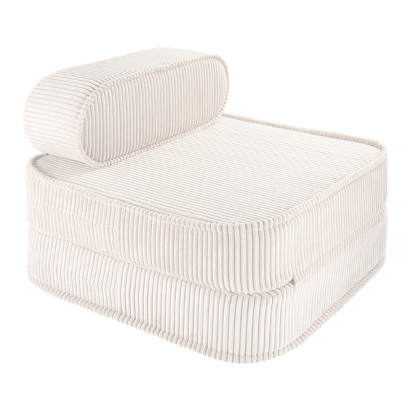 Кремав детски стол от рипсено кадифе Flip – Wigiwama