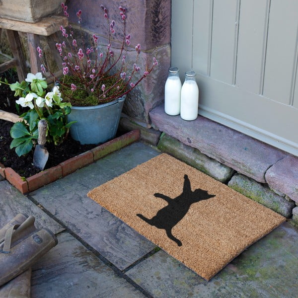 Изтривалка от кокосови влакна 40x60 cm Cat – Artsy Doormats-image-3
