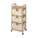 Бежов/естествен нисък шкаф за баня от масивна акация 44x96 cm Acina – Wenko