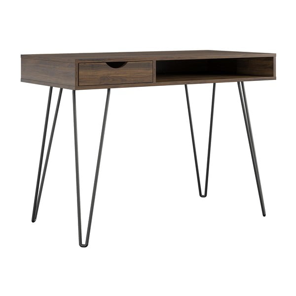 Работна маса от декор от орех 49x104 cm Concord – Novogratz