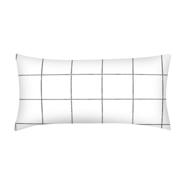 Бяла декоративна калъфка за възглавница от памучен перкал , 40 x 80 cm - Westwing Collection