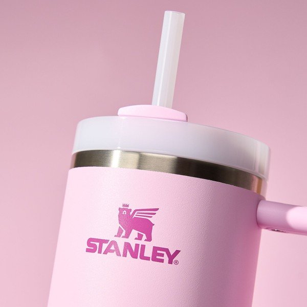 Розов термос със сламка от неръждаема стомана 1,18 l Quencher H2.0 FlowState Tumbler Cherry Blossom – Stanley-image-4