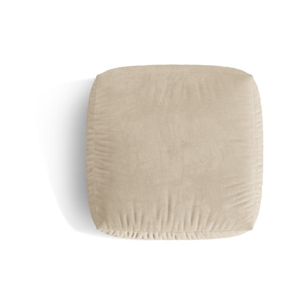 Бежова кадифена модулна табуретка Martina – Micadoni -image-2