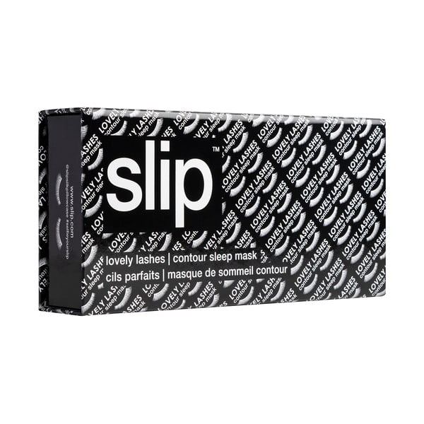 Черна копринена маска за сън Contour Black – slip-image-4