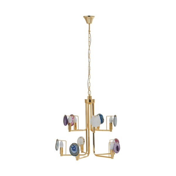 Метално висящо осветително тяло  в златист цвят Glamour – Premier Housewares