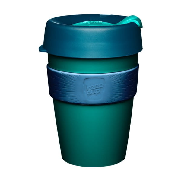 Зелена и синя чаша за пътуване с капак , 340 ml Polaris - KeepCup
