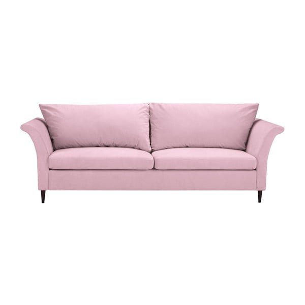 Розов 3-местен разтегателен диван с място за съхранение Peony - Mazzini Sofas